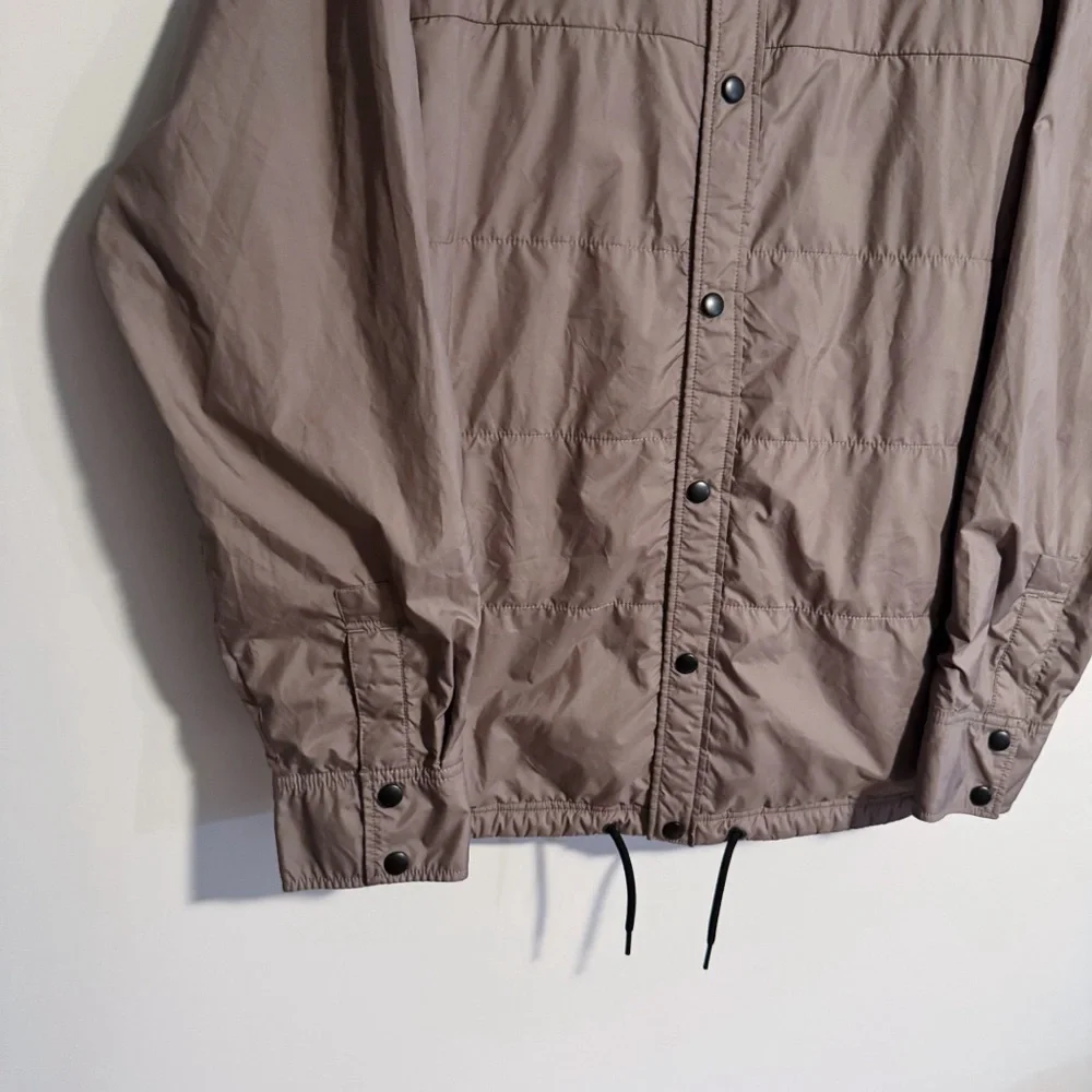 The North Face - Light Brown Quilted Collared Button Down Jacket